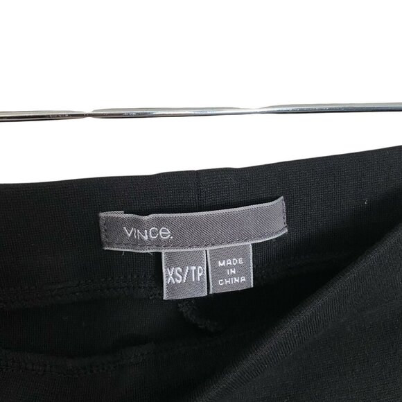 Vince Black Leather Piped Legging Pants XSmall - Picture 3 of 5